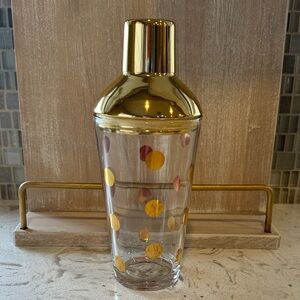 Gold Polka Dot Cocktail Shaker